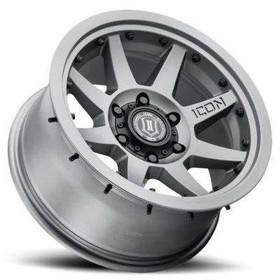 5 LLANTAS 17x8 5 5x127 5 ICON ALLOYS REBOUND PRO TITANIUM 6 1