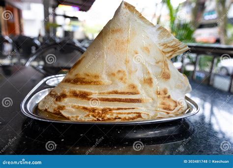 Roti Tisu or Tissue Bread is Crunchy Form of Bread Served at Mamak Restaurant in Malaysia Stock ...