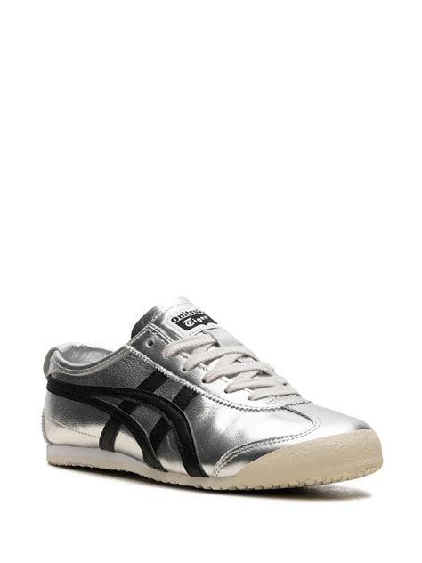 onitsuka tiger mexico  pure silver black sneakers silver