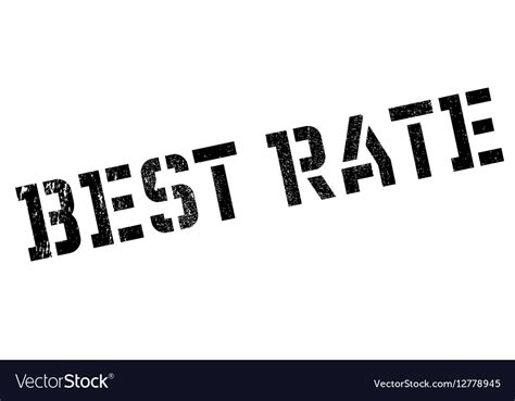 Best Rate Rubber Stamp Royalty Free Vector Image