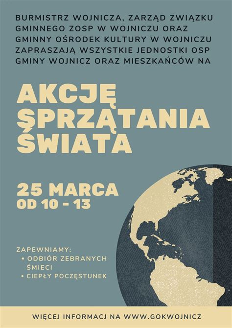 AKCJA SPRZĄTANIA ŚWIATA GOK Wojnicz