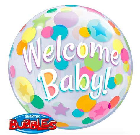 Bubble Ballon Welcome Baby Wowballonnen