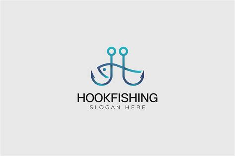 hook fishing logo  icon  vector art  vecteezy