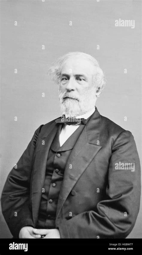 Portrait of General Robert E. Lee, Confederate States Army Stock Photo ...