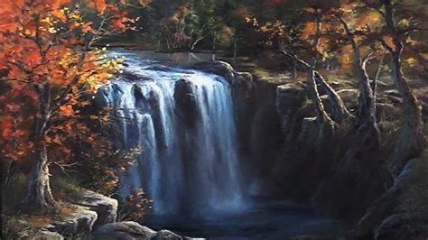 Waterfall In Autumn Paint With Kevin YouTube Autumn Painting