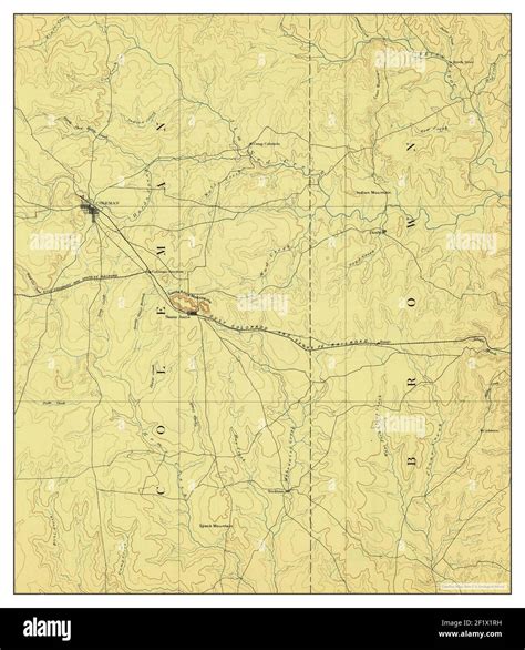 Coleman Texas Map 1889 1 125000 United States Of America By Timeless Maps Data U S