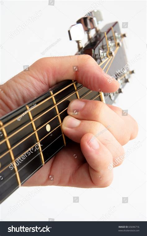 A Minor Chord On Acoustic Guitar. Stock Photo 65696716 : Shutterstock