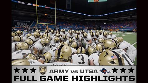 Army Vs Utsa 2023 Full Game Highlights Youtube