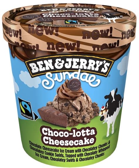 Ben And Jerrys Sundae Dulce De Lish And Choco Lotta Cheesecake