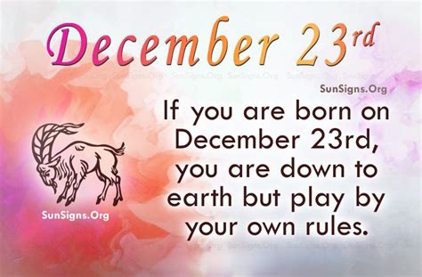 December 23 Birthday Horoscope | Birthday horoscope, Horoscope, Star signs