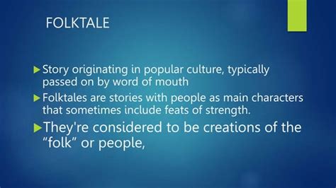 Folklores Myth Legends Fables Folktales Ppt