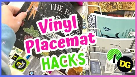 8 AMAZING DIYS Using 1 VINYL PLACEMATS NEW Dollar Tree DIYS Dollar