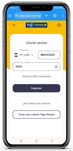 Cómo ingresar a Tigo Money desde la web Tigo PY