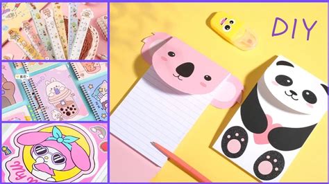 How To Make Stationery School Craft Ideas DIY Stationery Homemade