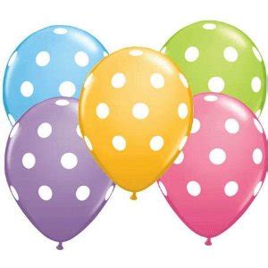 Polka Dots Sortiment Cm Latex Luftballons Qualatex