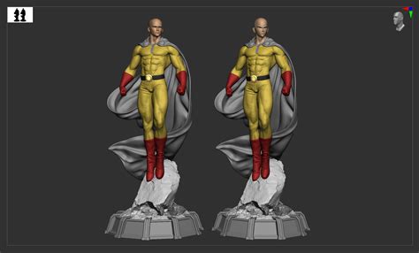 3d File Saitama One Punch Man Muscular Version 👊・3d Printable Model To Download・cults