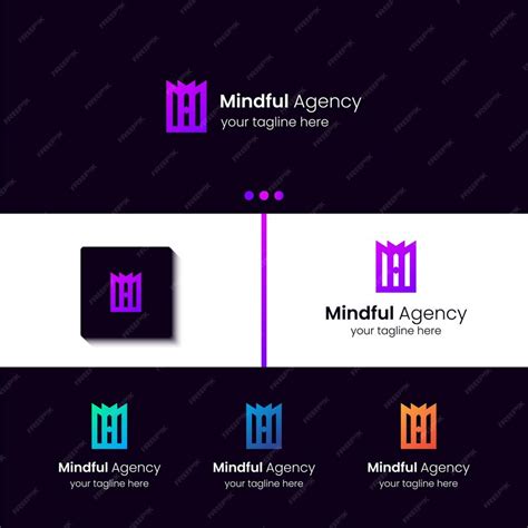 premium vector ma typography logo custom creative business
