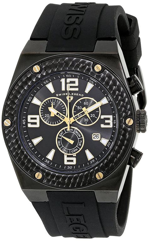 Swiss Legend Men S Bb Ga Throttle Chronograph Black Dial Watch