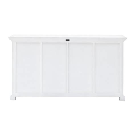 Allthorp Solid Wood Sideboard With Doors Baskets In White