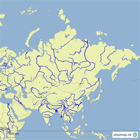 Stepmap Topographie Asien Landkarte F R Asien