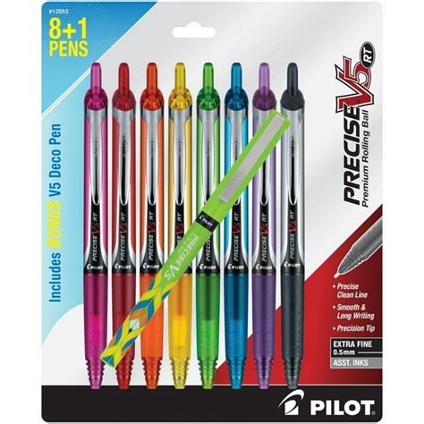 Pilot Precise V5 Rt Premium Retractable Rolling Ball Pens Extra Fine