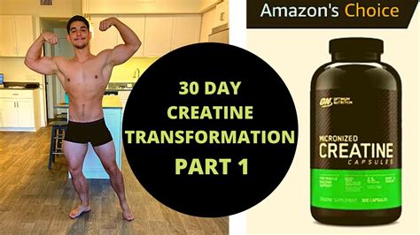 Natty To Creatine 30 Day Creatine Transformation Part 1 Youtube