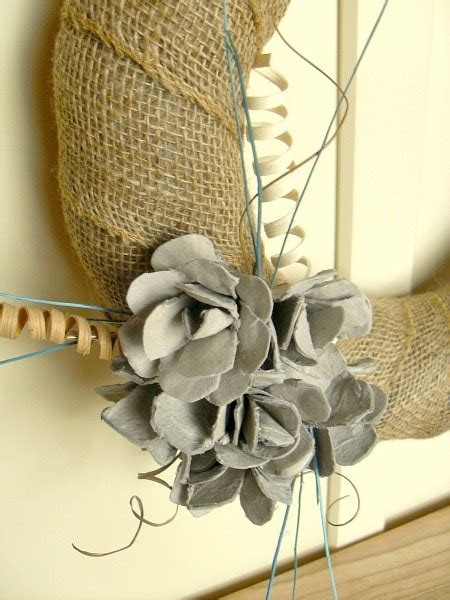 Egg Carton Craft Diy Upcycled Egg Carton Flower Wreath