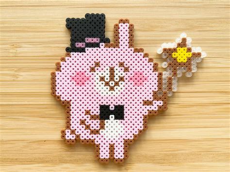 Kanahei Usagi Perler Beads Art Can Be Fridge Magnet Phone Charm