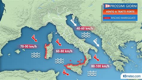 METEO ITALIA Ancora VENTI FORTI E MARI In BURRASCA Nei Prossimi