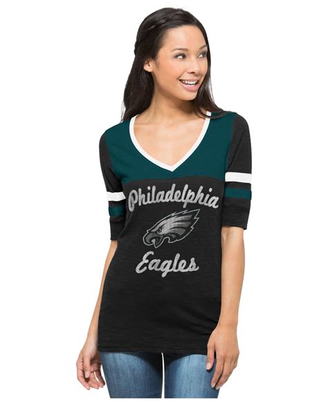 47 Brand Women S Philadelphia Eagles Gameday Debut T Shirt In Blue Lyst