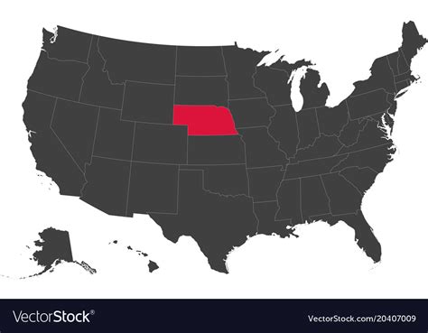 Map Of Usa Showing Nebraska Franny Antonietta