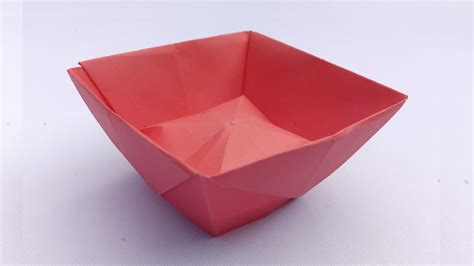 How To Make A Paper Bowl Easy Origami Bowl Instructions Crafts Youtube