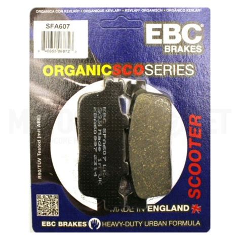 SFA607 Rear Brake Pads Kymko X Citing 300 Organic Scooter EBC