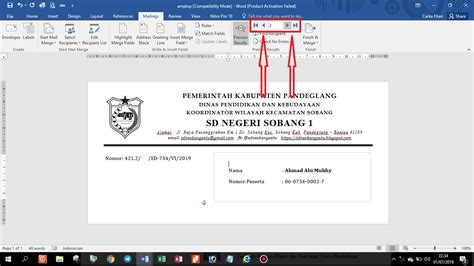 CARA MEMBUAT AMPLOP PEMBERITAHUAN KELULUSAN SISWA DENGAN OTOMATIS (TAB ...