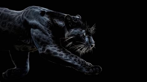 Premium Photo | A black panther is a melanistic variant of the leopard ...