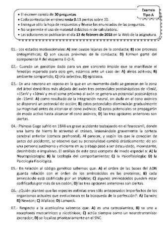 Psicobiologia Examenes Pdf