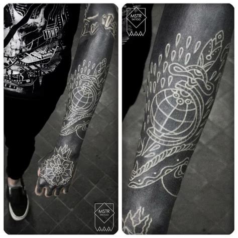 White On Black Tattoo You Can Tattoo White Over Black Black Ink