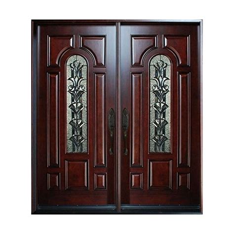 Exterior Front Entry Double Wood Door M A X X Right Hand