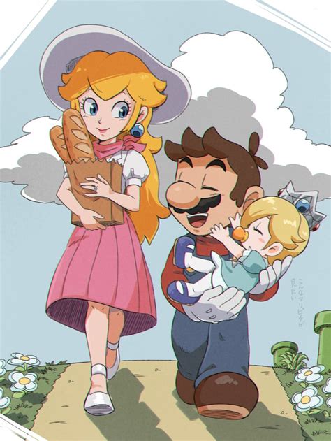 Princess Peach Mario Rosalina Princess Peach And Baby Rosalina