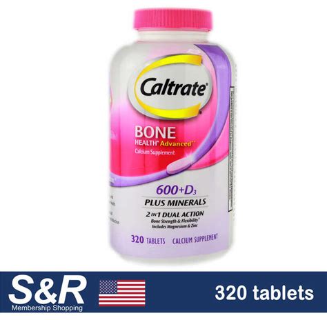 S18 Caltrate Bone Health Advanced 600 D3 Plus Minerals Calcium 2 In 1 Dual Action 320 Tablets