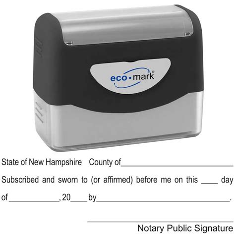 New Hampshire Jurat Stamp Notary Net