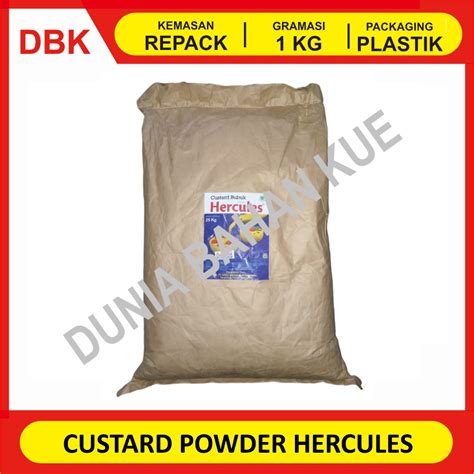 Jual HERCULES TEPUNG CUSTARD POWDER TEPUNG CUSTARD BUBUK REPACK 1