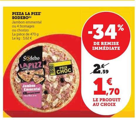 Promo Pizza La Pizz Sodebo Chez Hyper U Icatalogue Fr