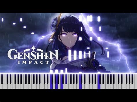 Genshin Impact Raiden Shogunnightmare Synthesia Live Piano Cover