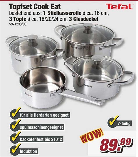 Tefal Topfset Cook Eat Angebot bei POCO - 1Prospekte.de