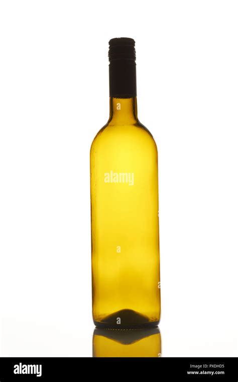 Empty Brown Wine Bottle Stock Photo Alamy