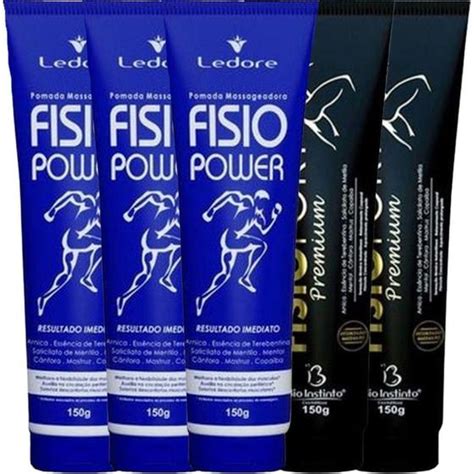 Kit Pomada Fisio Power G Pomada Fisiofort Premium Bio