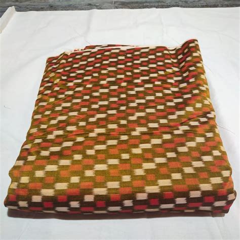 Mustard Ikat Mercerized Cotton Fabric Printed At Rs 225 Meter In Hyderabad