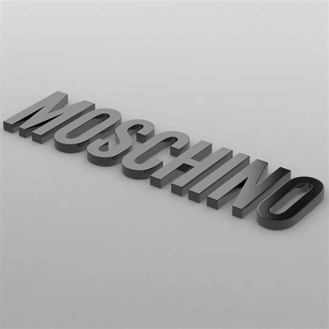 Moschino Logo Fashion And Beauty 3d Cgtrader