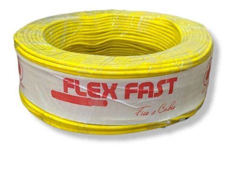 Fio Elétrico Cabo Flexível 1 5mm Rolo 50 Metros 750v FLEX FAST Cabo